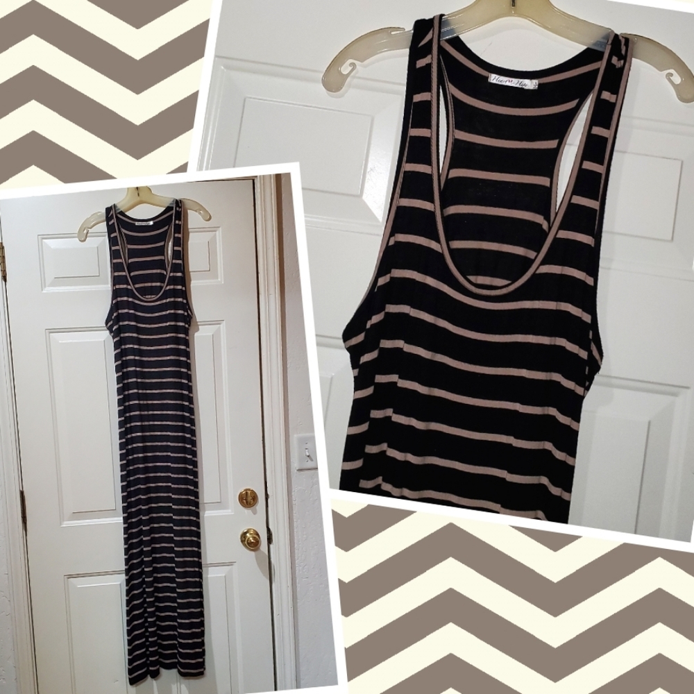 Heart Hips Long Straight Sleeveless Dress